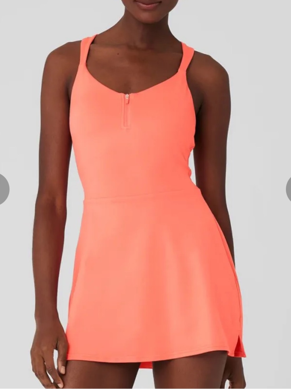 NWT Alo Yoga Alosoft Showcase Dress Candy Orange XS 2-4 W8183R